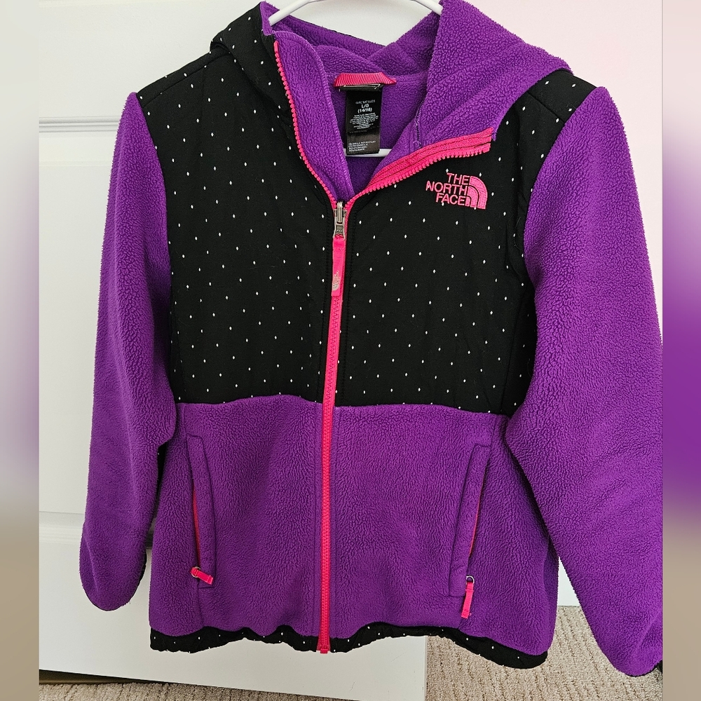 The North Face Purple and Black Fleece Jacket